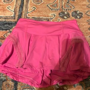 Hot pink Free People Pleats and Thank You Skort